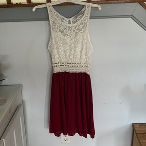Comfy fit and flare junior dress